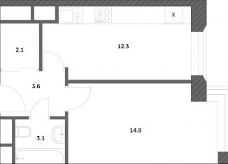 Продается 1-ком. квартира, 35.9 м2, поселение Внуковское, улица Анны Ахматовой, 11к3, ЖК Городские Истории