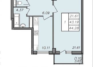 Продам трехкомнатную квартиру, 73 м2, Воронеж, Волгоградская улица, 45
