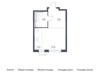 Продажа квартиры студии, 25.8 м2, село Остафьево, жилой комплекс Остафьево, к16
