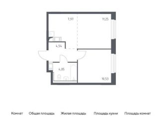 Продается 1-ком. квартира, 38.3 м2, село Лайково