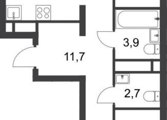 Продажа 2-комнатной квартиры, 60.9 м2, Москва, 17-й квартал, к3