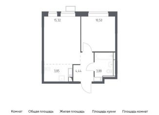 Продается 1-комнатная квартира, 38 м2, Москва, жилой комплекс Алхимово, 15
