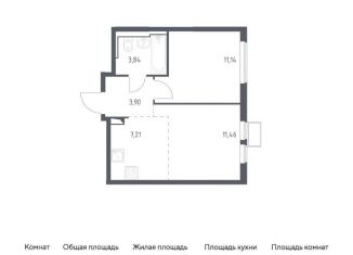 Продажа 1-комнатной квартиры, 37.6 м2, село Остафьево, жилой комплекс Остафьево, к15
