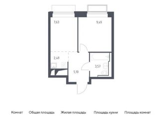 Продам однокомнатную квартиру, 28.3 м2, Московская область