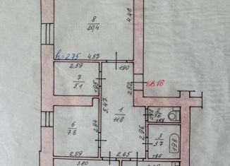 Продаю трехкомнатную квартиру, 78 м2, Знаменск, улица Победы, 10