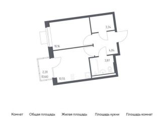 Продажа 1-комнатной квартиры, 33.4 м2, Москва, жилой комплекс Подольские Кварталы, к3