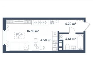 Продажа квартиры студии, 29.9 м2, Санкт-Петербург, метро Московские ворота