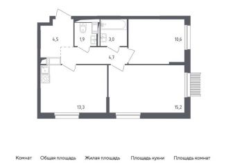 Продажа 2-комнатной квартиры, 53.2 м2, Мытищи, жилой комплекс Мытищи Парк, к4