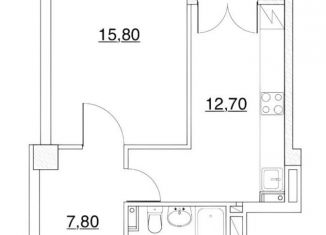 Продается 1-комнатная квартира, 45 м2, Ростов-на-Дону, бульвар Комарова, 20В/9А, ЖК Гагарин