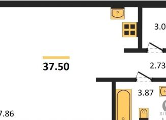 Продажа квартиры студии, 37.5 м2, Новосибирск, улица Аэропорт, 23/1, ЖК Авиатор