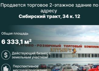 Продам торговую площадь, 6333.1 м2, Татарстан, Сибирский тракт, 34к12