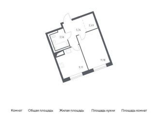 Продажа 1-комнатной квартиры, 31.7 м2, деревня Лаголово, жилой комплекс Квартал Лаголово, 2