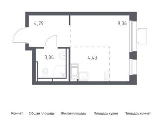 Продаю квартиру студию, 21.6 м2, посёлок Мирный, жилой комплекс Томилино Парк, к5.4, ЖК Томилино Парк