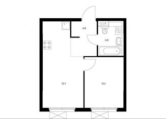 Продаю однокомнатную квартиру, 34 м2, Москва, метро Бибирево