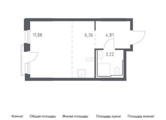 1-комнатная квартира на продажу, 26.3 м2, Москва, жилой комплекс Квартал Герцена, к2