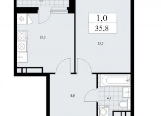 Продам 1-ком. квартиру, 35.8 м2, поселение Сосенское