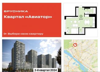 Продажа квартиры студии, 44.4 м2, Новосибирск, Заельцовский район, жилой комплекс Авиатор, 2