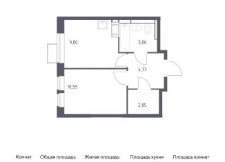 Продаю 1-ком. квартиру, 31.8 м2, деревня Путилково, ЖК Большое Путилково