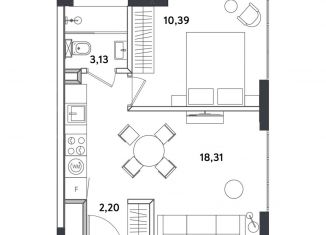 Продаю 2-ком. квартиру, 34 м2, Москва, Окружной проезд, 10Г, станция Измайлово