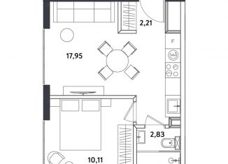 Продажа 2-ком. квартиры, 33.1 м2, Москва, Окружной проезд, 10Г, станция Измайлово