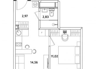 2-комнатная квартира на продажу, 31.4 м2, Москва, Окружной проезд, 10Г, станция Измайлово