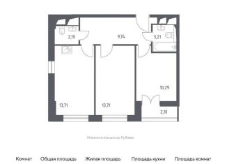 Продается однокомнатная квартира, 55 м2, Московская область, улица Тенистых Аллей, 3к1