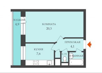 Продажа однокомнатной квартиры, 35.5 м2, Санкт-Петербург, Кондратьевский проспект, 85к1