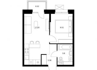 1-ком. квартира на продажу, 34.2 м2, Хабаровский край