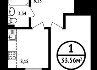 Продажа 1-ком. квартиры, 33.6 м2, Уфа, ЖК 8 Марта, Природная улица, 7