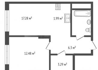 Продам 1-комнатную квартиру, 45.8 м2, Тюмень, Калининский округ