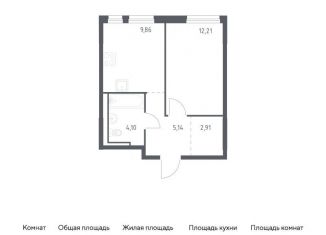 Продажа однокомнатной квартиры, 34.2 м2, Ленинградская область, Невская Долина, 1.3