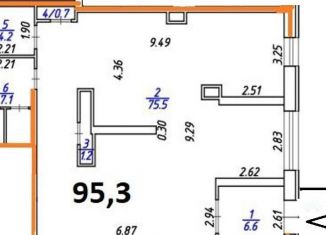 Офис на продажу, 95.3 м2, Ижевск, улица Герцена, 8к2, Индустриальный район