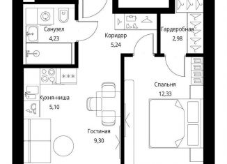 Продам однокомнатную квартиру, 39.2 м2, Москва, метро Селигерская