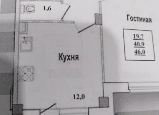 Продам 1-комнатную квартиру, 46 м2, деревня Писковичи, улица Гецентова, 10