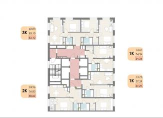 Продается однокомнатная квартира, 37.3 м2, Московская область, Новорязанское шоссе, 6