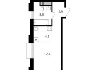 Продам квартиру студию, 25.1 м2, Москва, Михалковская улица, 48, станция Коптево