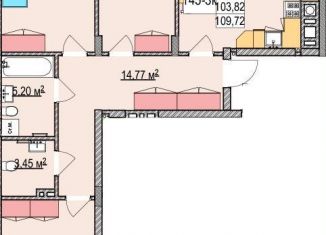 Продаю 3-комнатную квартиру, 115.6 м2, Калининградская область, улица Гагарина, 87