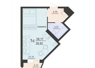 1-ком. квартира на продажу, 29.3 м2, Воронеж