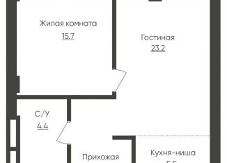 2-комнатная квартира на продажу, 54 м2, Пермский край, Пермская улица, 33