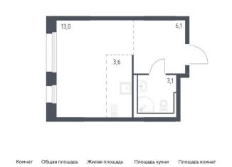 Продам квартиру студию, 25.8 м2, Москва, Ленинградское шоссе, 229Ак2, Молжаниновский район