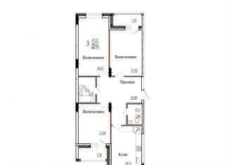 3-ком. квартира на продажу, 88.3 м2, Воронежская область, проспект Труда, 139к2