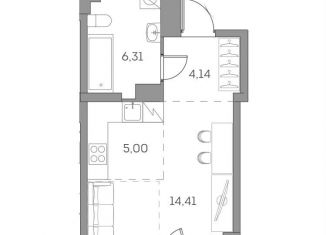 Продам квартиру студию, 30.3 м2, Москва, Нижегородский район, Рязанский проспект, 2с27