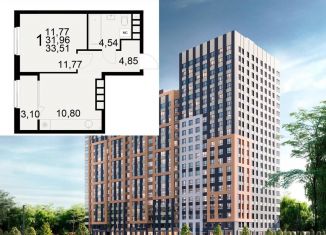 1-ком. квартира на продажу, 33.5 м2, Рязанская область