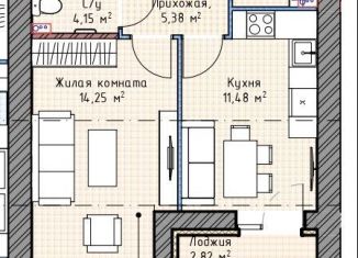 Продаю 1-комнатную квартиру, 39.8 м2, Кировская область, Полевая улица, 6