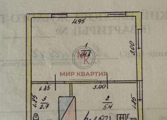 1-комнатная квартира на продажу, 22.9 м2, Борисоглебск, Ленинская улица, 108