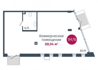 Продам помещение свободного назначения, 88.94 м2, Тюмень, улица Тимофея Кармацкого, 17, Центральный округ