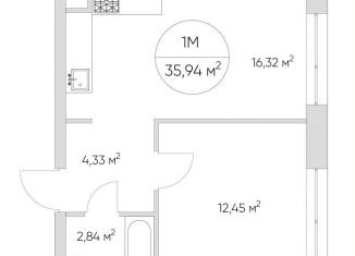 Однокомнатная квартира на продажу, 35 м2, Москва, станция Калитники