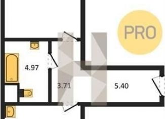 Продажа 1-ком. квартиры, 49.7 м2, Новосибирск, ЖК Тихвинский Квартал