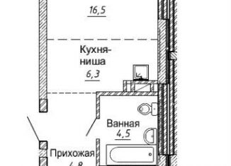 Продажа 2-ком. квартиры, 56.9 м2, Новосибирск, улица Фрунзе, с1