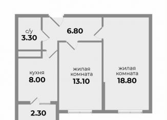 Продается 2-комнатная квартира, 50.6 м2, Михайловск, Прекрасная улица, 17